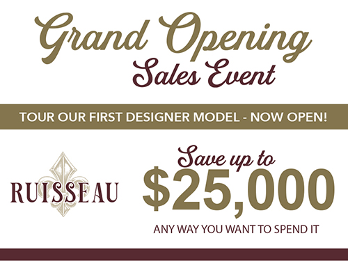 Grand Opening Sales Event at Ruisseau